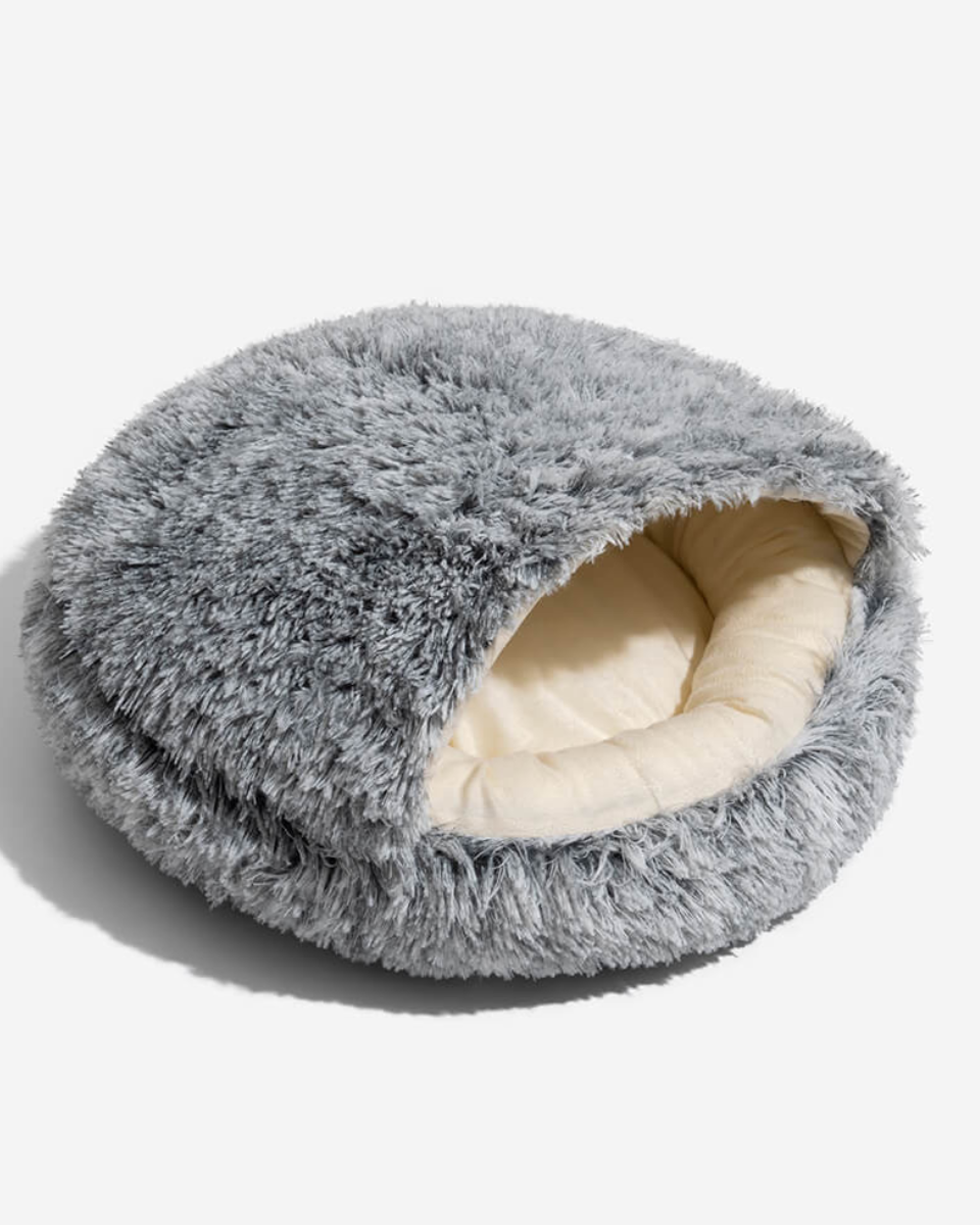 Elite Calming Plush Nest Pet Bed