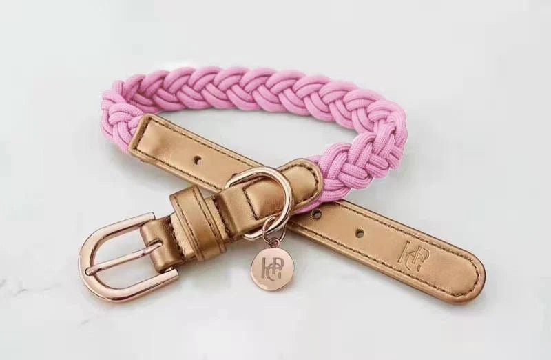 Dog Collar ‘Coco’ Plaited