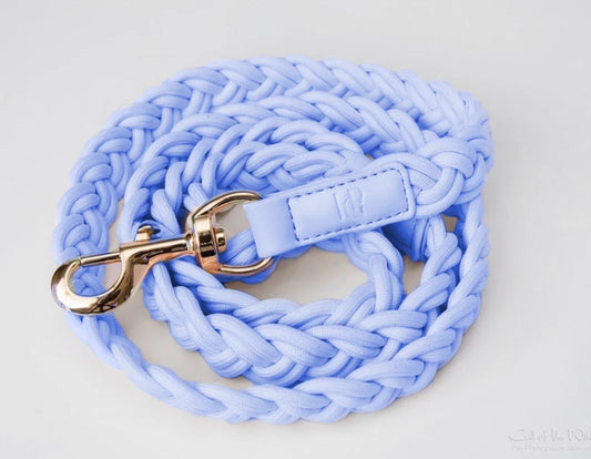 Dog Leash ‘Periwinkle’ Plaited