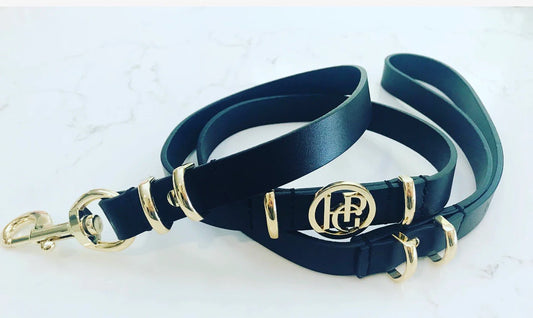 Pre-Order Leather Dog Leash ‘Midnight’