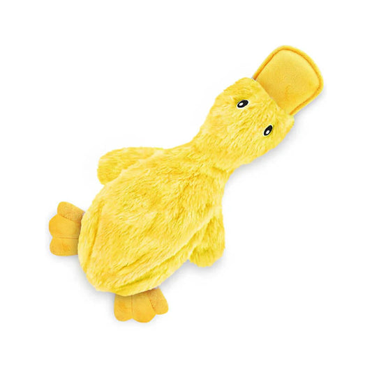 Elite Plush Duck Toy With Squeaker Dog Chew Toy