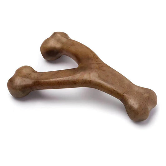 Elite Teething Bones Dog Chew Toy - Bacon Flavoured