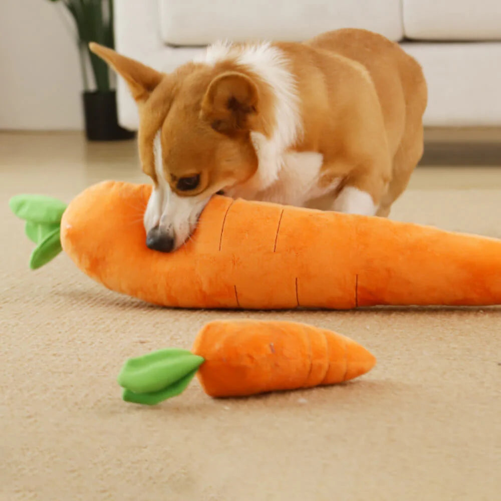 Elite Carrot Squeaky Plush Toy