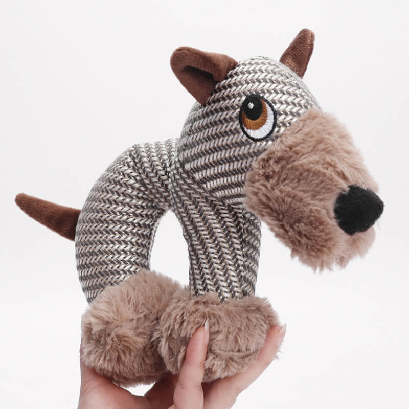 Elite Animal Squeaky Plush Dog Toy