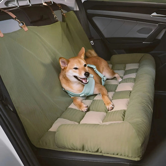 Elite Chessboard Lounge Pet Car Seat Bed