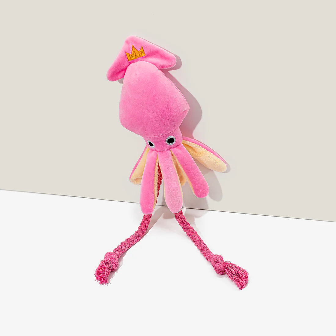 Elite Squid Squeaky Plush Dog Toy